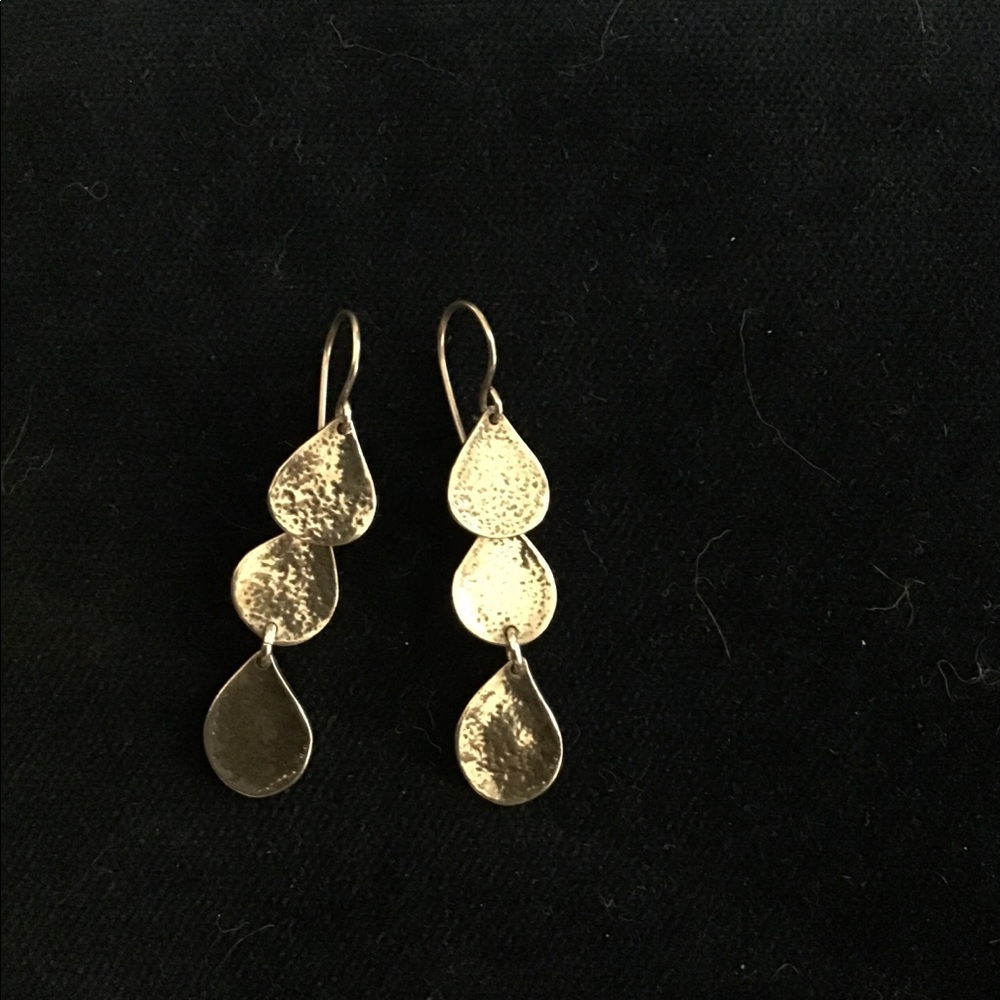 Silver teardrop earrings